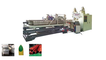 Línea de extrusión de tubería corrugada de doble pared