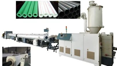 PPR PP Línea de máquina de extrusión de tubería de PE para suministro de agua y gas