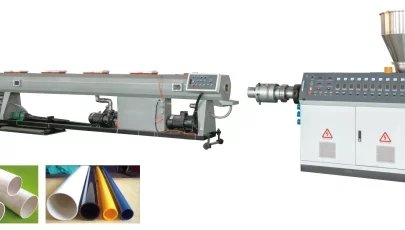 Máquina de fabricación de tuberías de PVC Extrusor de tornillo gemelo