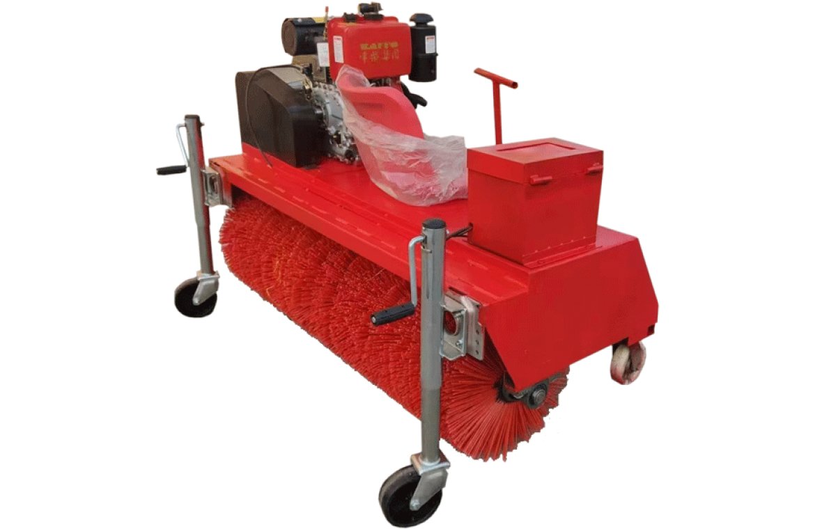 Gasoline-powered grass comber