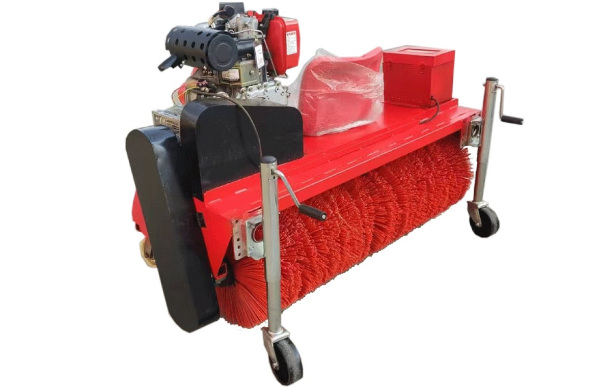 Gasoline-powered grass comber