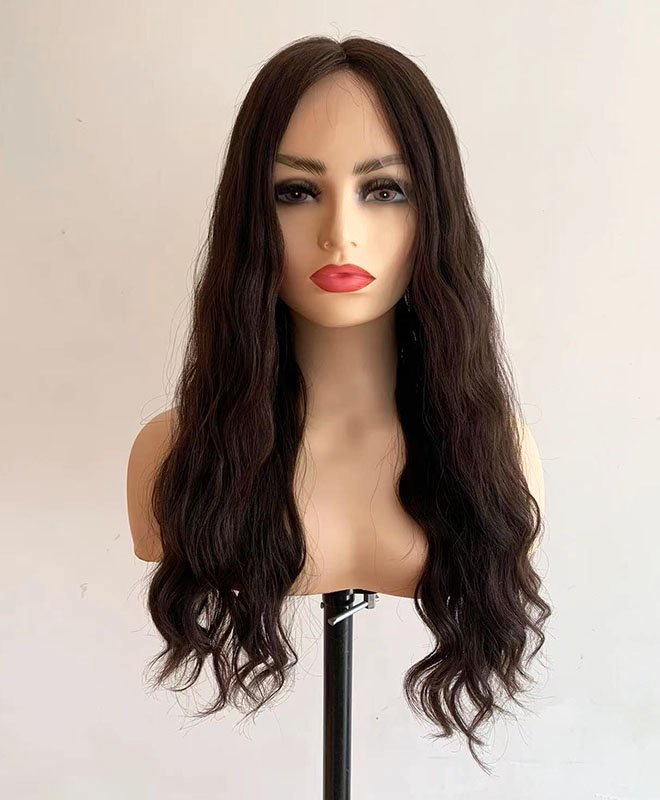Dark brown wavy