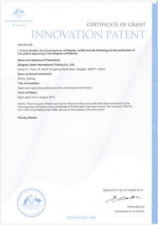 AUSTRALIA PATENT