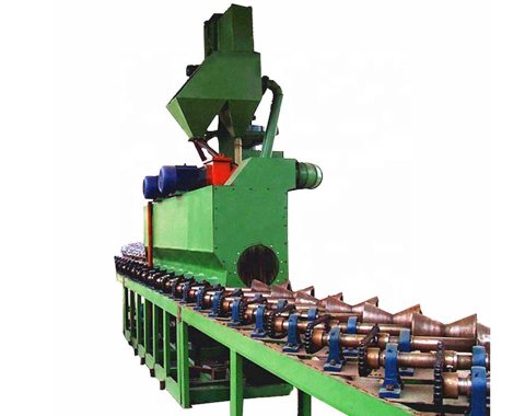 steel pipe clean shot blasting machine