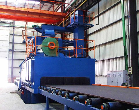 steel plate shot blasting machine