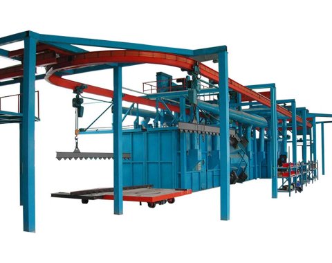 hanging chain type shot blasting machine