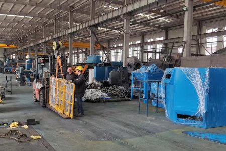 Q6910 roller shot blasting machine sent to Hungary