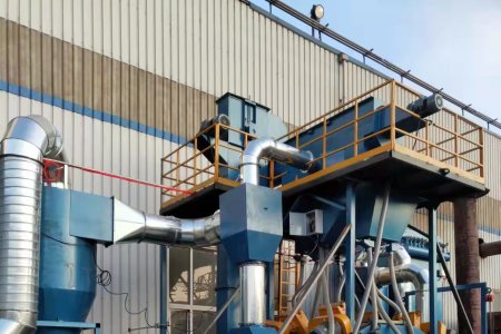 Mesh belt shot blasting machine installed in Russia