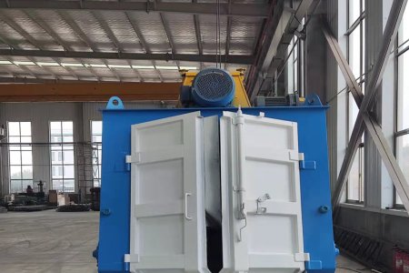 Trial run of crawler shot blasting machine to be sent to UAE