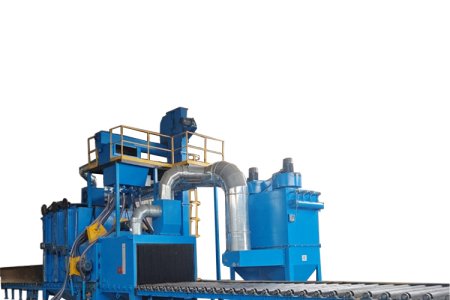 what is roller conveyor shot blasting machine?