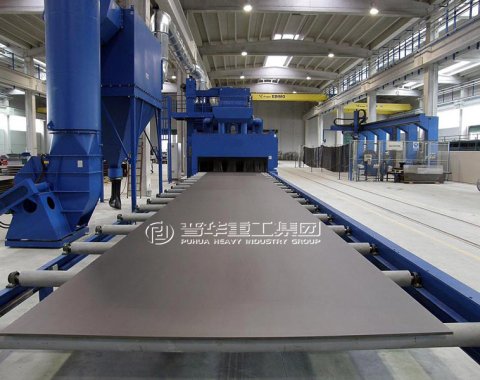steel plate shot blasting machine