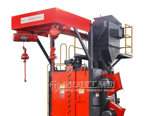 Hook type shot blasting machine
