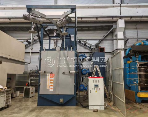 brake pad manufacturing shot blasting machine