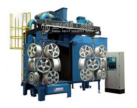 car wheels shot blasting machine 