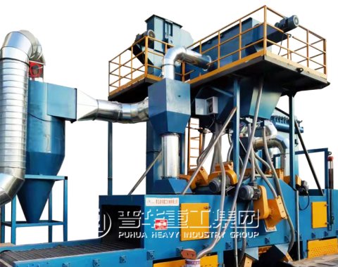 wire mesh belt shot blasting machine