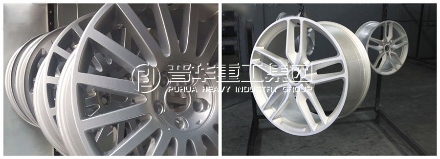 car wheels shot blasting machine 