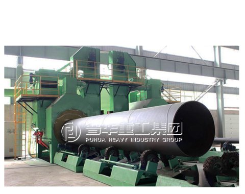 steel tube shot blasting machine