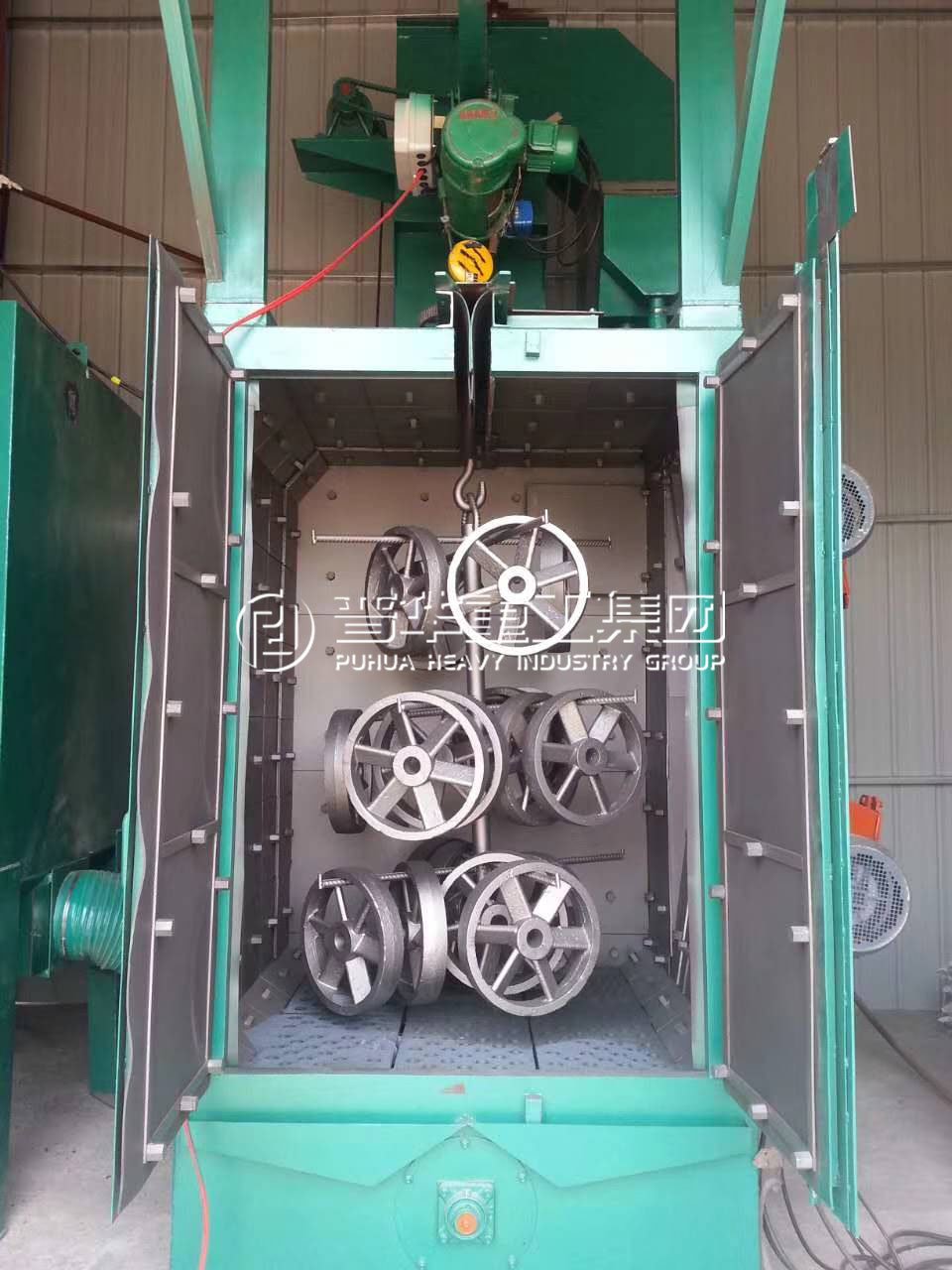 car wheels shot blasting machine 