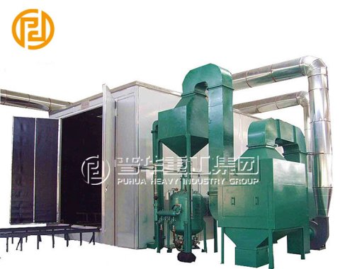 Sand blasting room