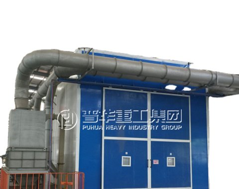 Recovery sand blasting booth