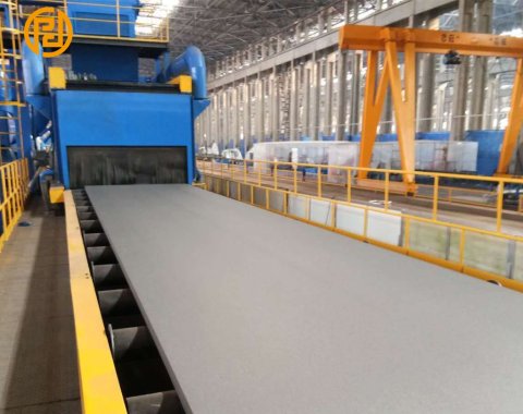 steel plate shot blasting machine