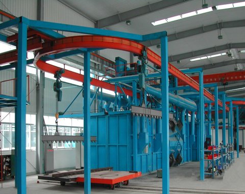 Hanging Chain Type Shot Blasting Machine