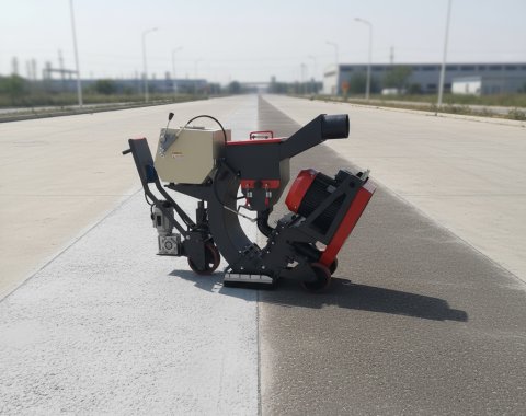 Mobile shot blasting machine