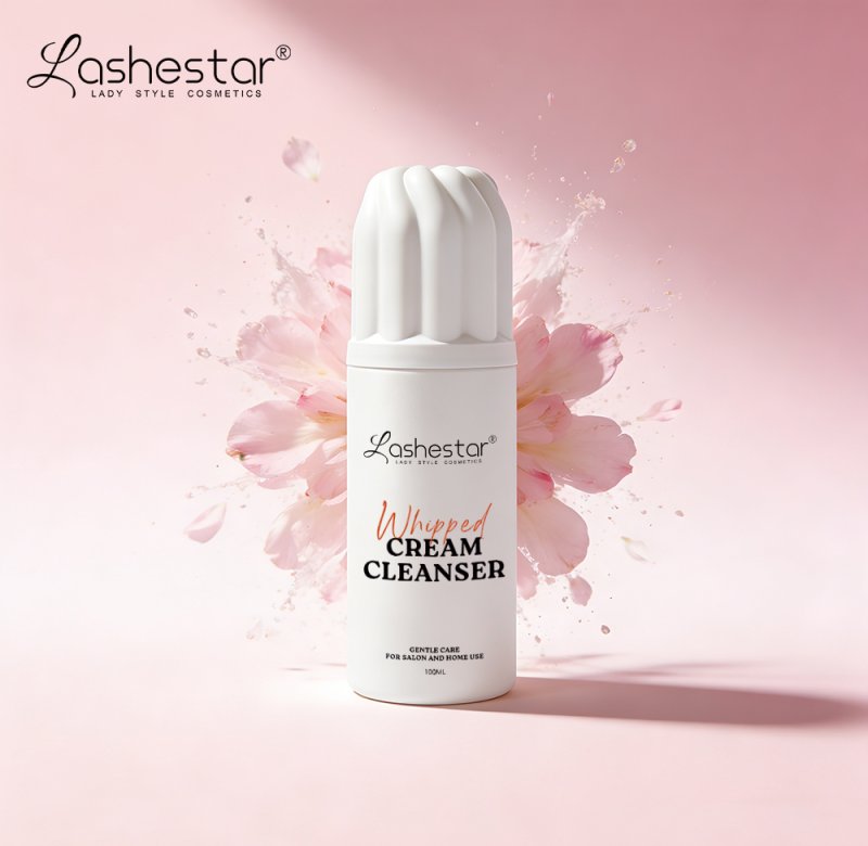 Whipped Cream Lash Cleanser – Pure White Formula