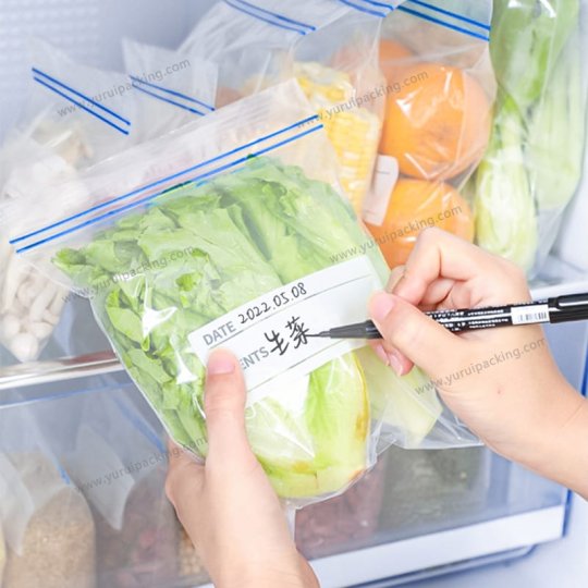 YURUI Custom Food Freezer Storage Preservation Packaging Ziplock Bag