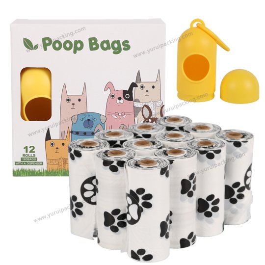 YURUI Custom Biodegradable Compost Pet Poop Waste Bag
