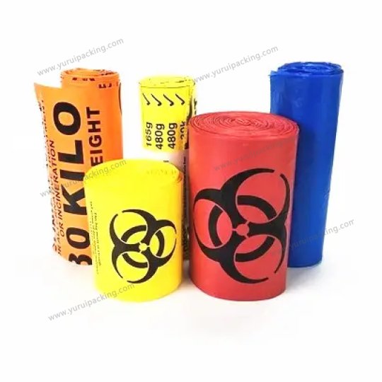 YURUI Custom Autoclave Plastic Medical Biohazard Waste Bag