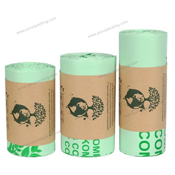 YURUI Custom Compostable Bin Liner Garbage Bag
