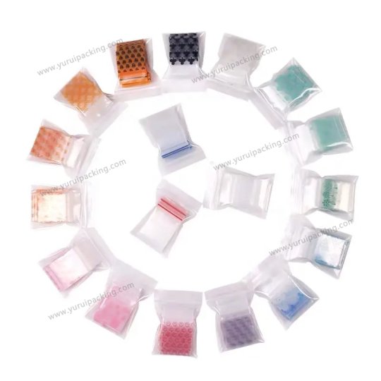 YURUI Custom 1010 125125 2020 ect Jewelry Packaging Clear Small Mini Zip Lock Bags