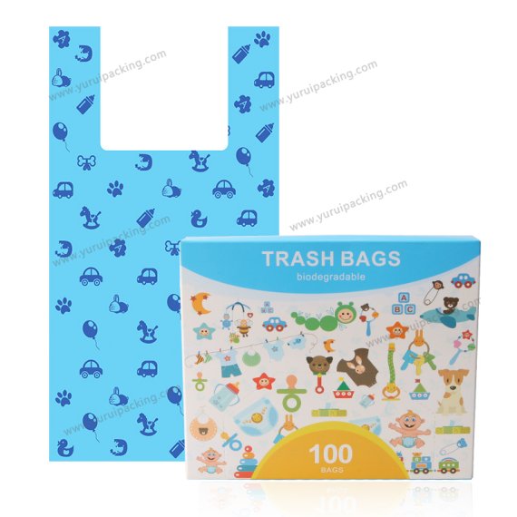YURUI Custom Biodegradable Compost Pet Poop Waste Bag