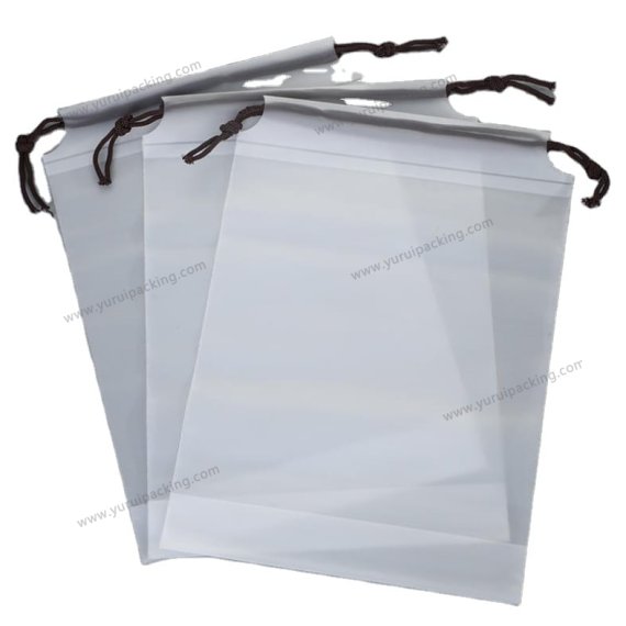 YURUI Custom Plastic Clothing Shoes Accessories Drawstring Bag