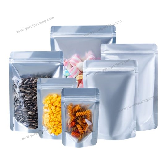 YURUI Custom Heat Seal Self Sealing Pouch Mylar Package Aluminum Foil Bag