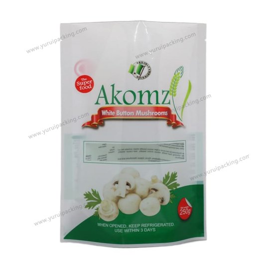 YURUI Custom Resealable Stand up Packaging Pouch Zip lock Food Storage Bag