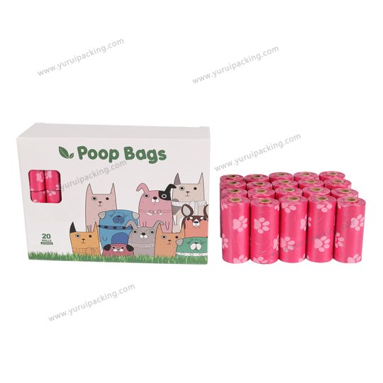 YURUI Custom Biodegradable Compost Pet Poop Waste Bag