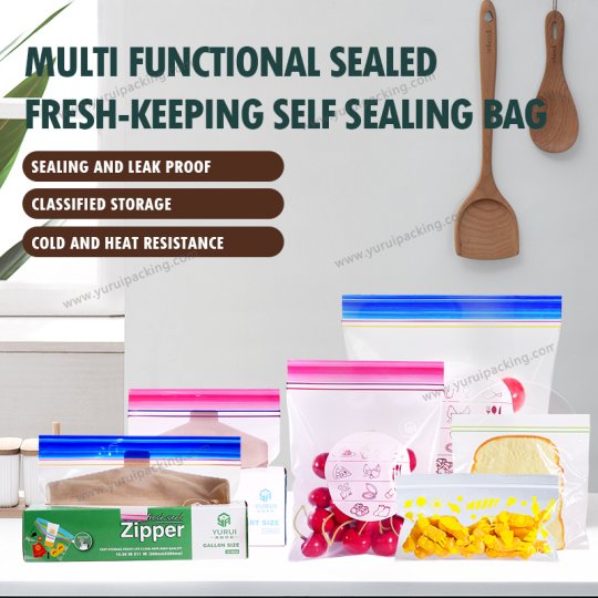 YURUI Custom Food Freezer Storage Preservation Packaging Ziplock Bag