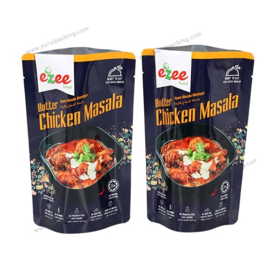 YURUI Custom Resealable Stand up Packaging Pouch Zip lock Food Storage Bag