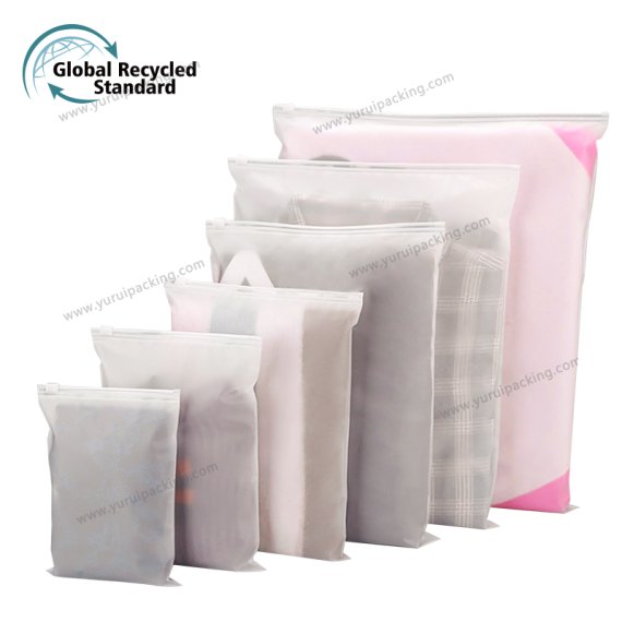Clothes Packaging Bags for Shipping, Frosted Zipper Bag for Clothing Storage or Small Businesses, Plastic Frosted Bags with Vent Holes