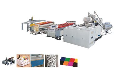   PVC WPC Skinning foaming board extrusion line for Interior decoration panels