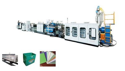 PP Corrugated Hollow Sheet Extrusion Line