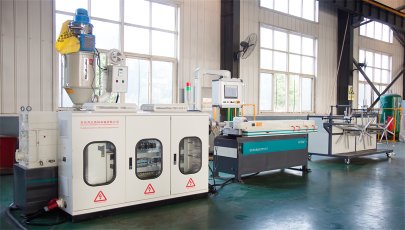 Plastic corrugated pipe extrusion machine manufacturing electric conduit cable