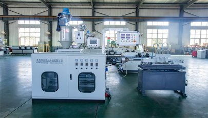 Small diameter PP PE PVC PA plastic corrugated pipe making machine