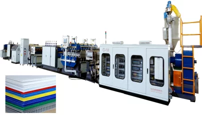 PP coroplast hollow corrugated sheet making machine