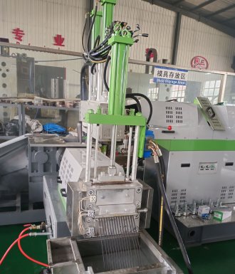 Double step PP PE plastic granulation machine for Moroco customer using for recycling PP PE plastic wastage into plastic granules