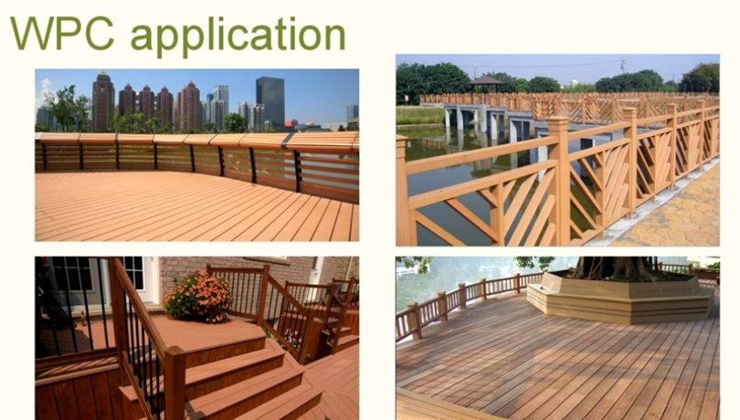 WPC decking profile making machine complete WPC production process