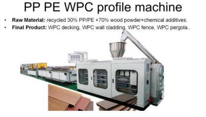 Wood Plastic Composte WPC extrusion machine
