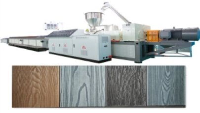 Wood plastic composite PP PE PVC WPC profiles making machine